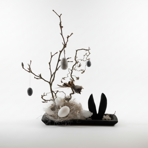 Stijlvolle Rustieke Paasdecoratie op Tray