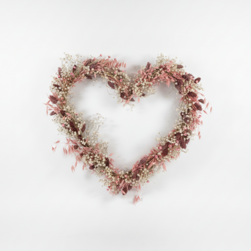 Romantisch Droogbloemen Hart
