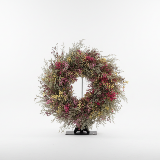 Kleurrijke Droogbloemenkrans 'Zomerweide'